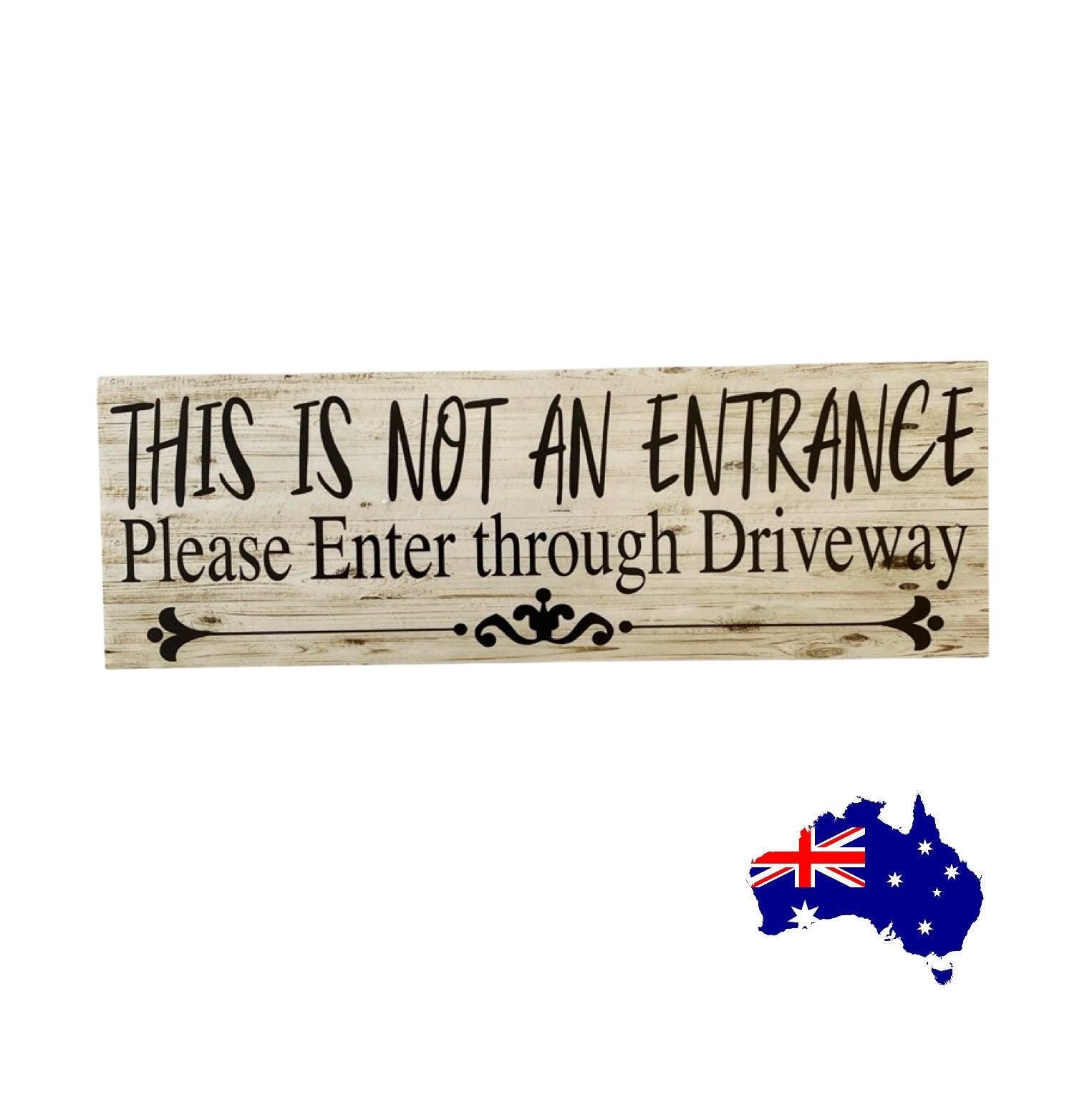 Entrance Residence Property Driveway Sign