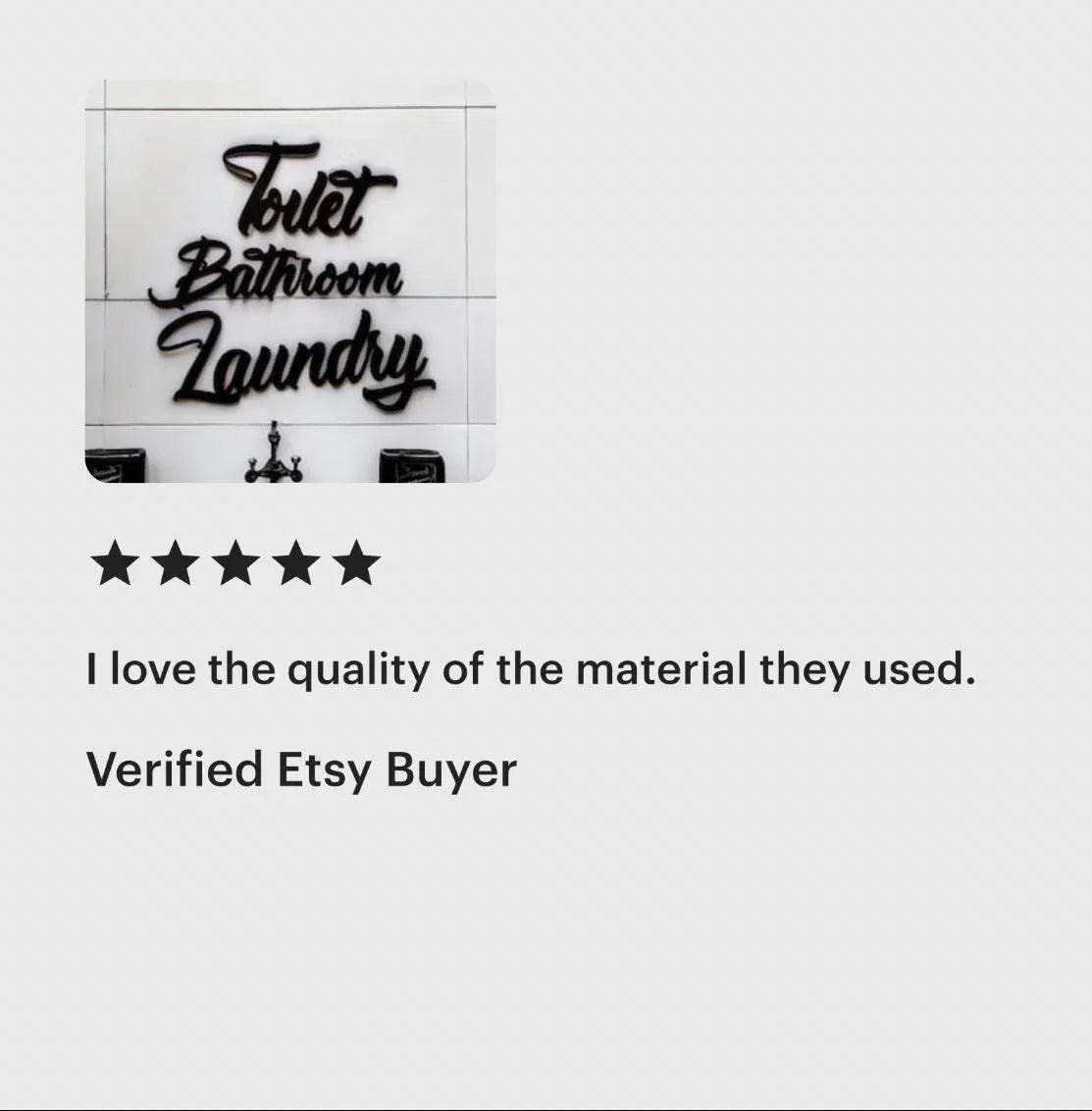 Toilet Laundry Bathroom Door Sign Set Wall Art Vintage - The Renmy Store Homewares & Gifts