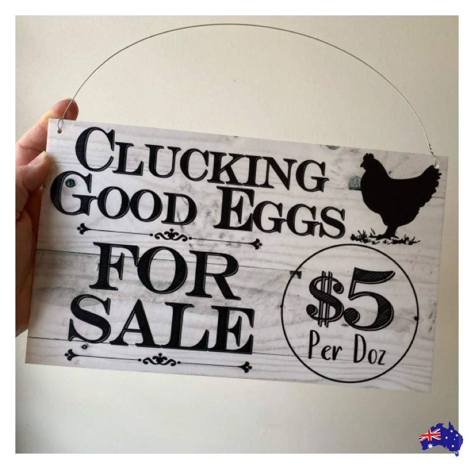 Chicken Eggs For Sale Farm Stall Custom Sign - The Renmy Store Homewares & Gifts
