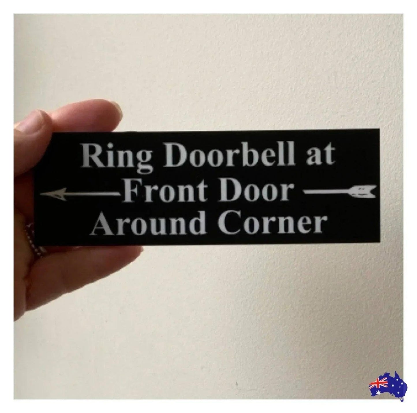 Custom Personalised Arrow Black Property Direction Sign - The Renmy Store Homewares & Gifts