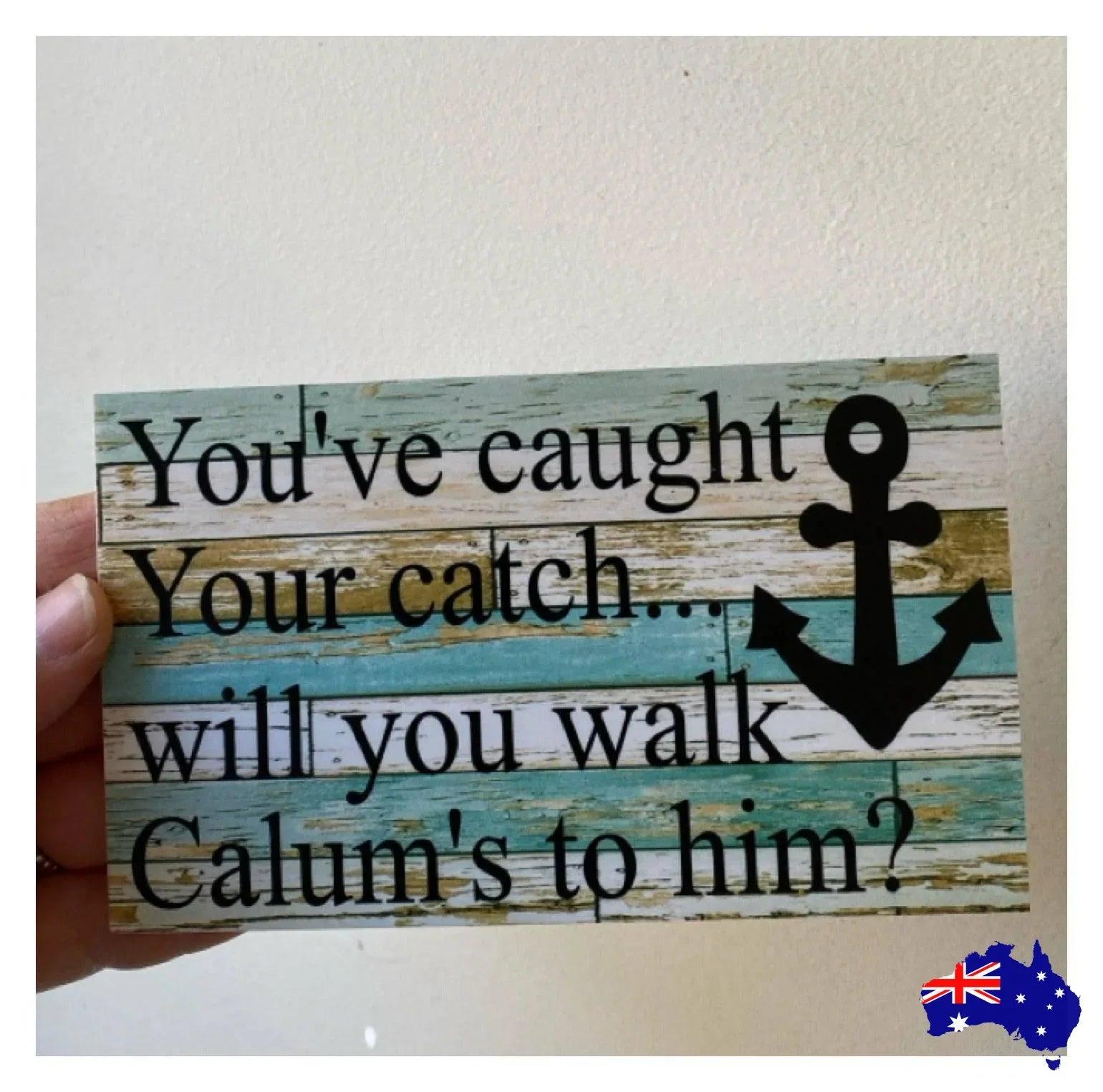 Anchor Nautical Blue Boat Custom Personalised Sign - The Renmy Store Homewares & Gifts