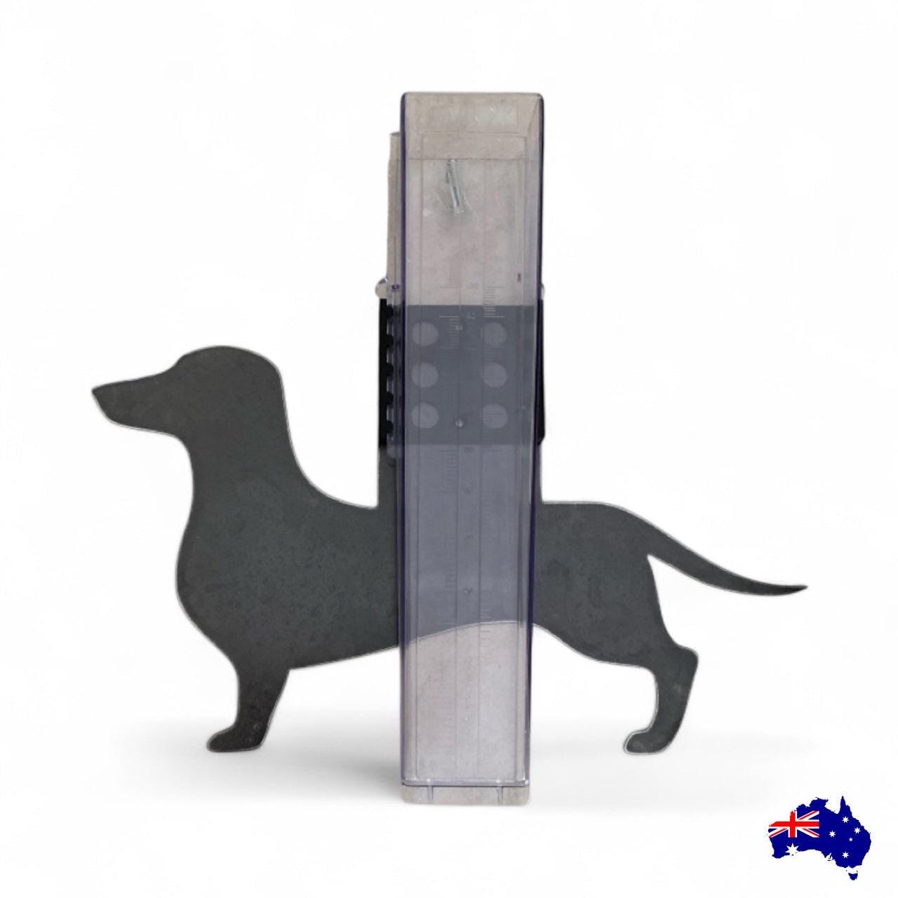 Rain Gauge Stake Wall Dachshund Dog Garden - Dachshund Dog Rain Gauge - Custom Rain Gauges - Sturdy Cast Iron Rain Gauge