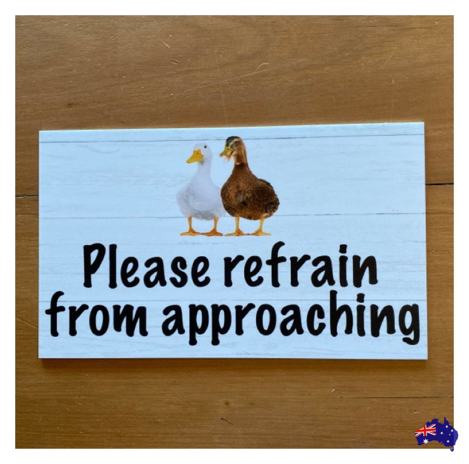 Duck Ducks Your Text Custom Wording Sign - The Renmy Store Homewares & Gifts 