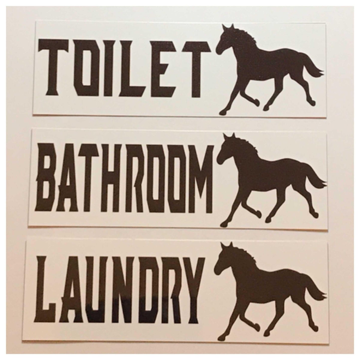 Horse Door Room Sign Toilet Laundry Bathroom - The Renmy Store Homewares & Gifts 