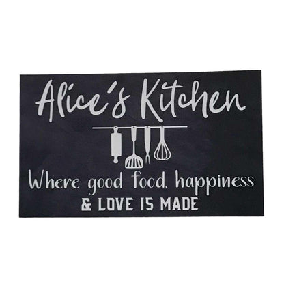 Kitchen Good Food Happiness Love Custom Sign - The Renmy Store Homewares & Gifts 