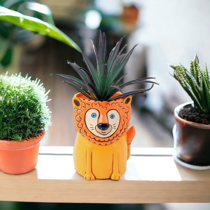 Lion Funky Pen Holder Pot Planter - The Renmy Store Homewares & Gifts 