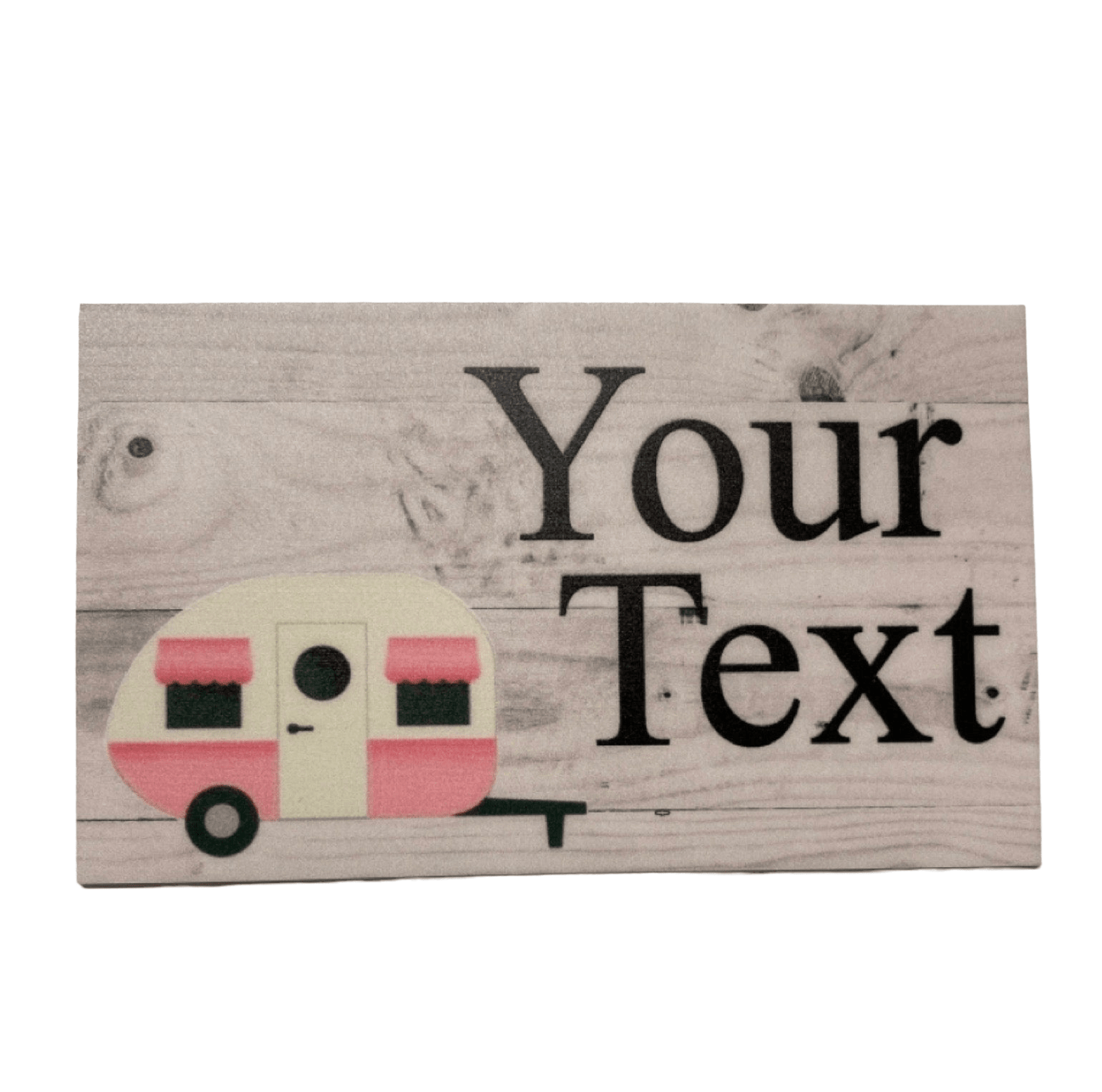 Caravan Vintage Chic Retro Custom Personalised Sign - The Renmy Store Homewares & Gifts 