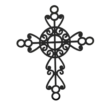 Cross Boho Black Decorative Plastic Acrylic Decor - The Renmy Store Homewares & Gifts 