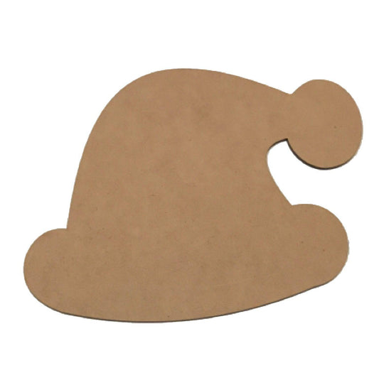 Santa Hat Christmas Raw MDF Wooden DIY Craft - The Renmy Store Homewares & Gifts 