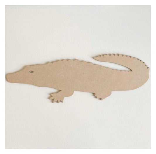 Crocodile Croc Raw MDF Timber DIY Craft - The Renmy Store Homewares & Gifts 