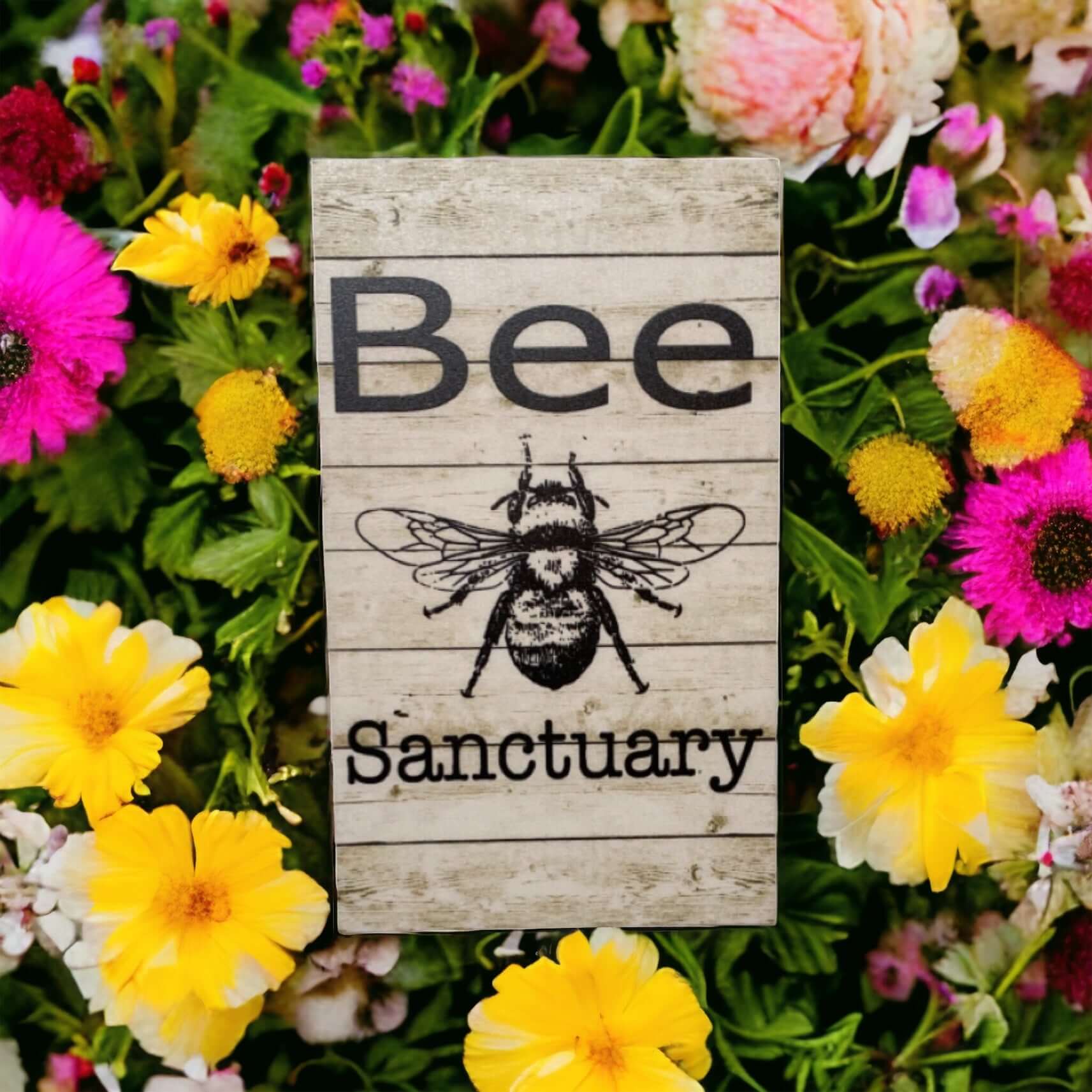 Bee Sanctuary Garden Sign - The Renmy Store Homewares & Gifts 