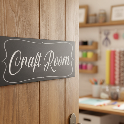 Craft Room Sign | Black Acrylic Craft Room Decor | Aussie Made