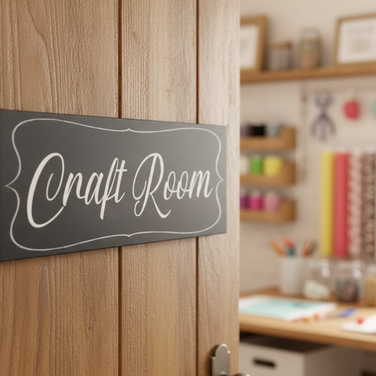 Craft Room Sign | Black Acrylic Craft Room Decor | Aussie Made