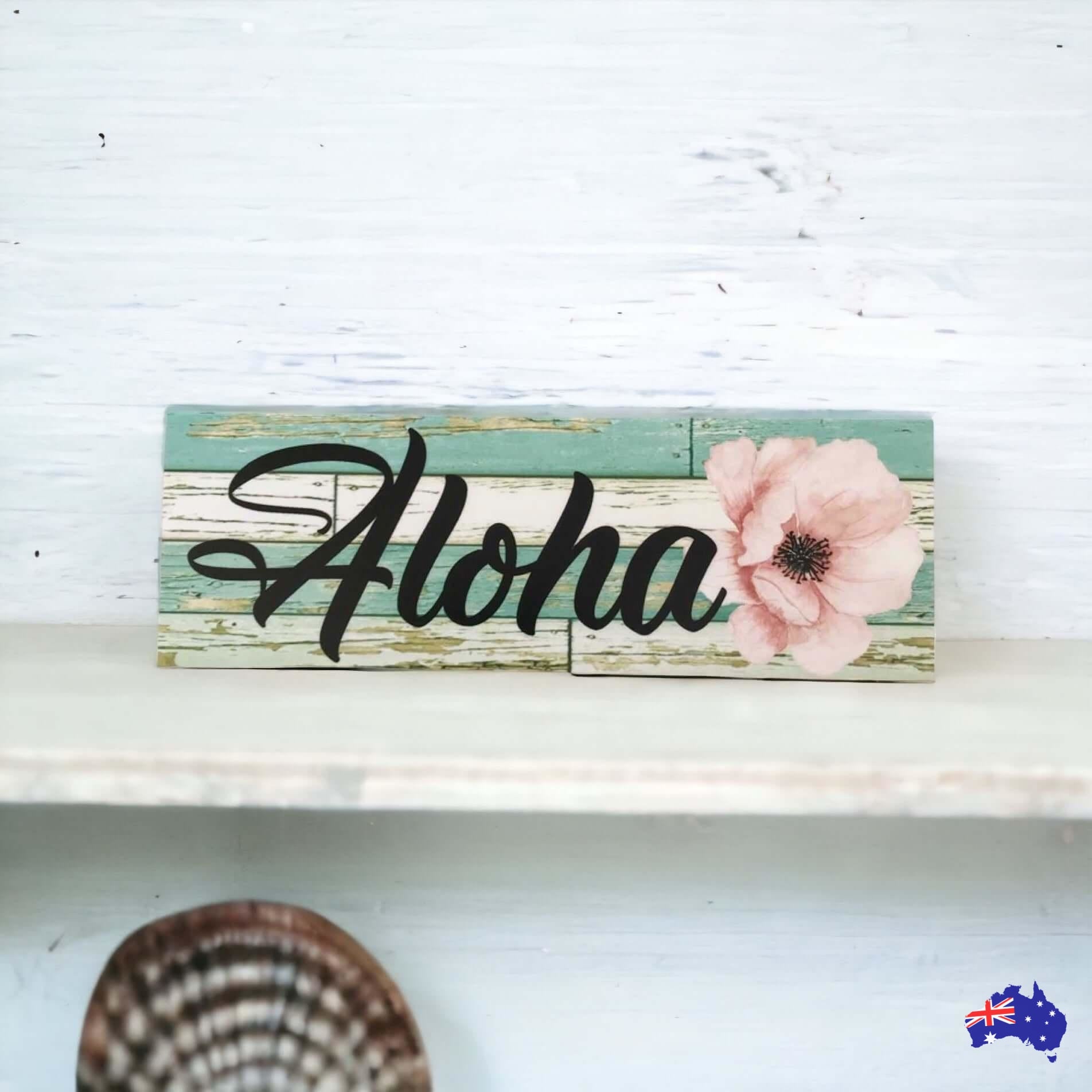 Aloha Hawaiian Tropical Sign - The Renmy Store Homewares & Gifts 