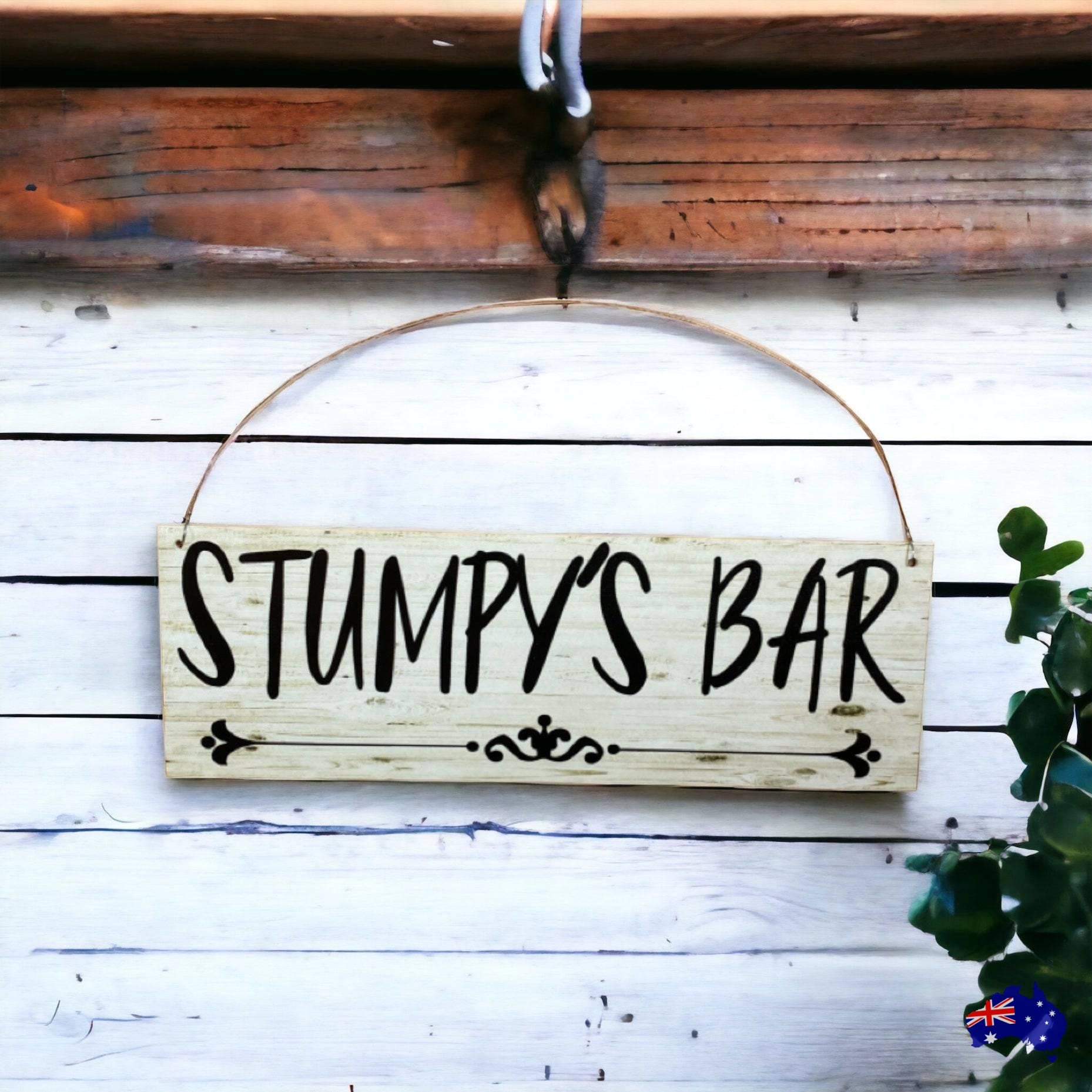 Bar Custom Personalised Vintage Sign - The Renmy Store Homewares & Gifts 