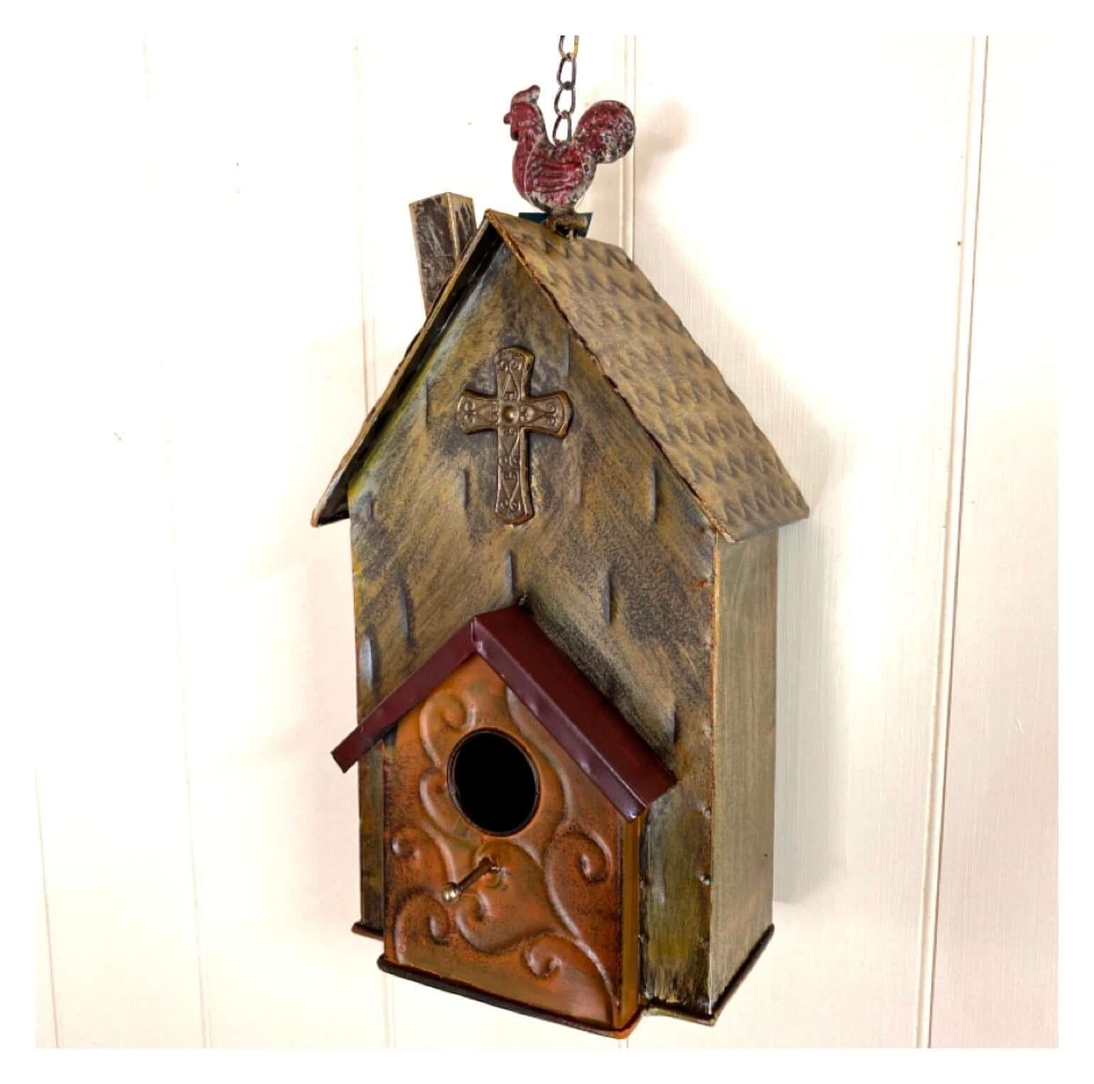 Bird House Rooster Farmhouse Garden - The Renmy Store Homewares & Gifts 