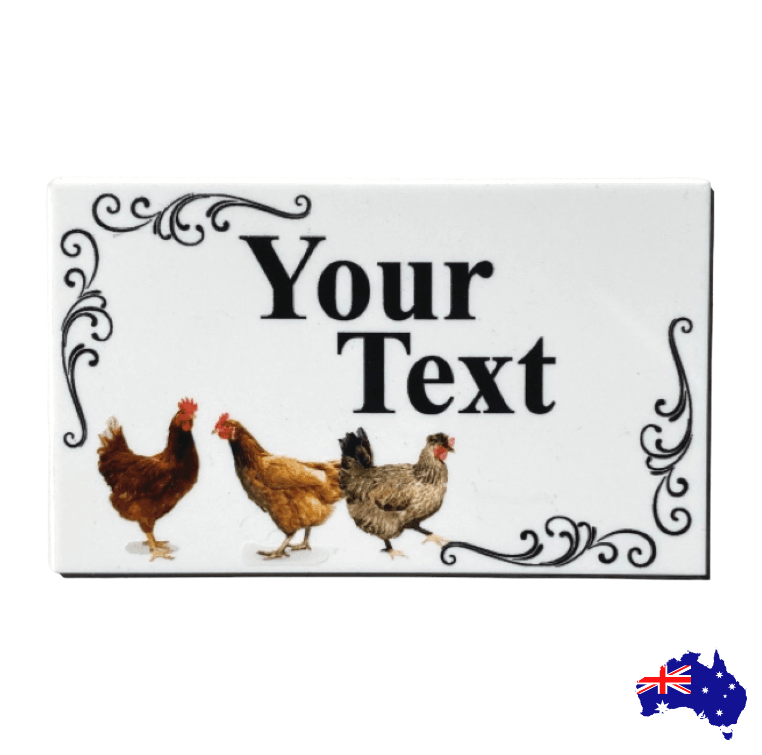 Chicken Hen Coop Your Text Custom Wording Sign - The Renmy Store Homewares & Gifts 