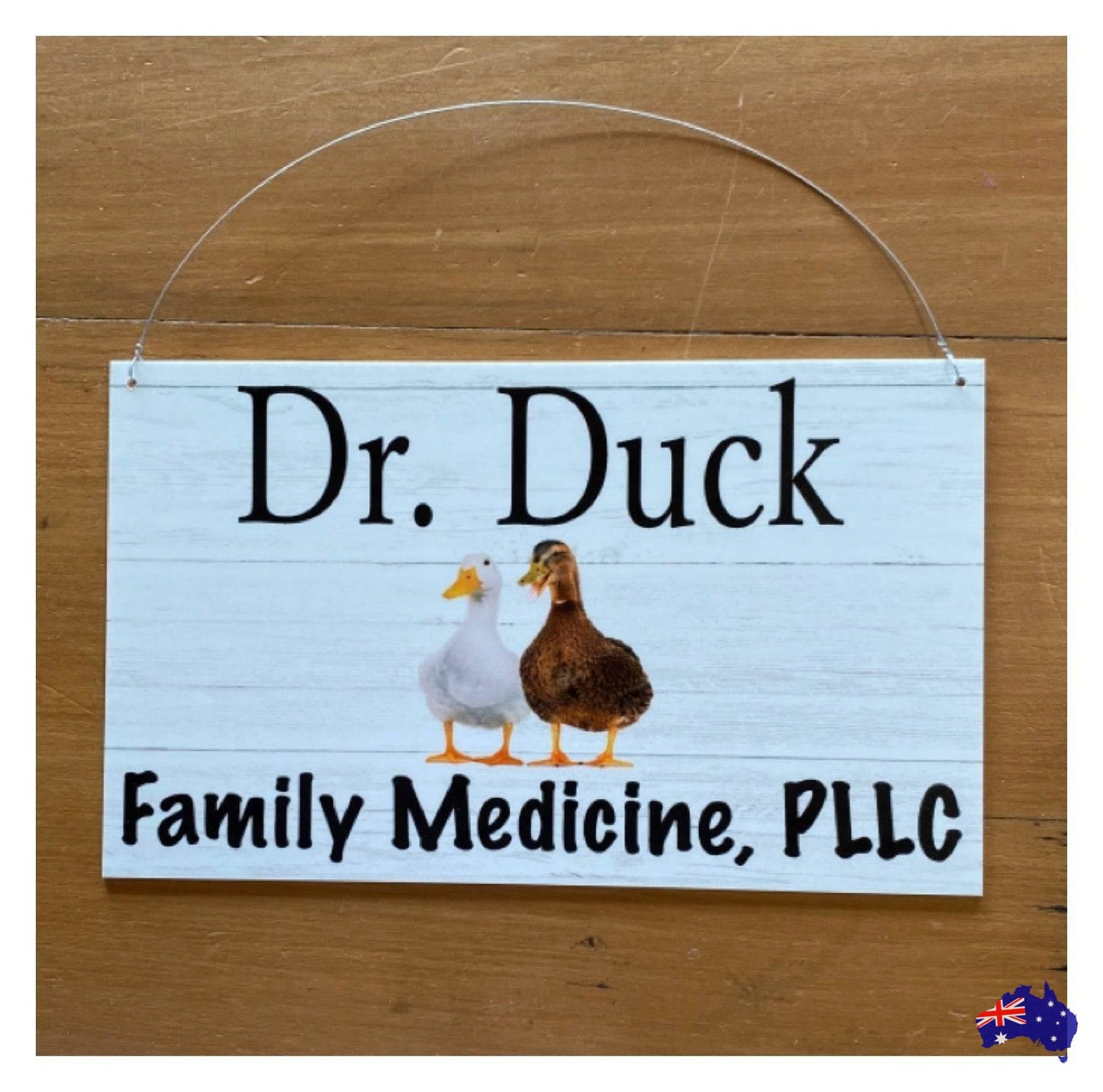 Duck Ducks Your Text Custom Wording Sign - The Renmy Store Homewares & Gifts 