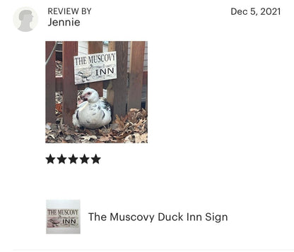 The Muscovy Duck Inn Sign - The Renmy Store Homewares & Gifts 