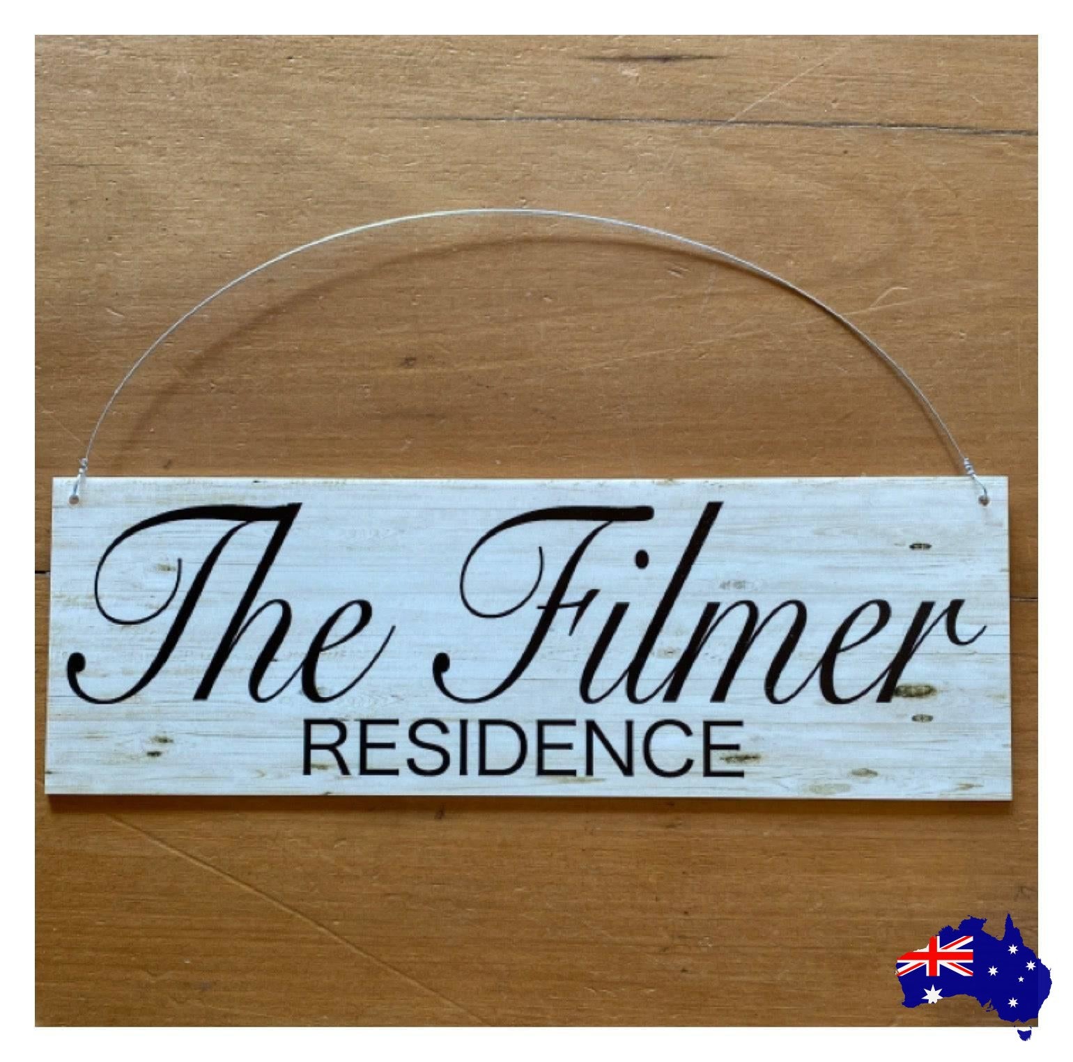 Family Residence Custom Personalised House Sign - The Renmy Store Homewares & Gifts 