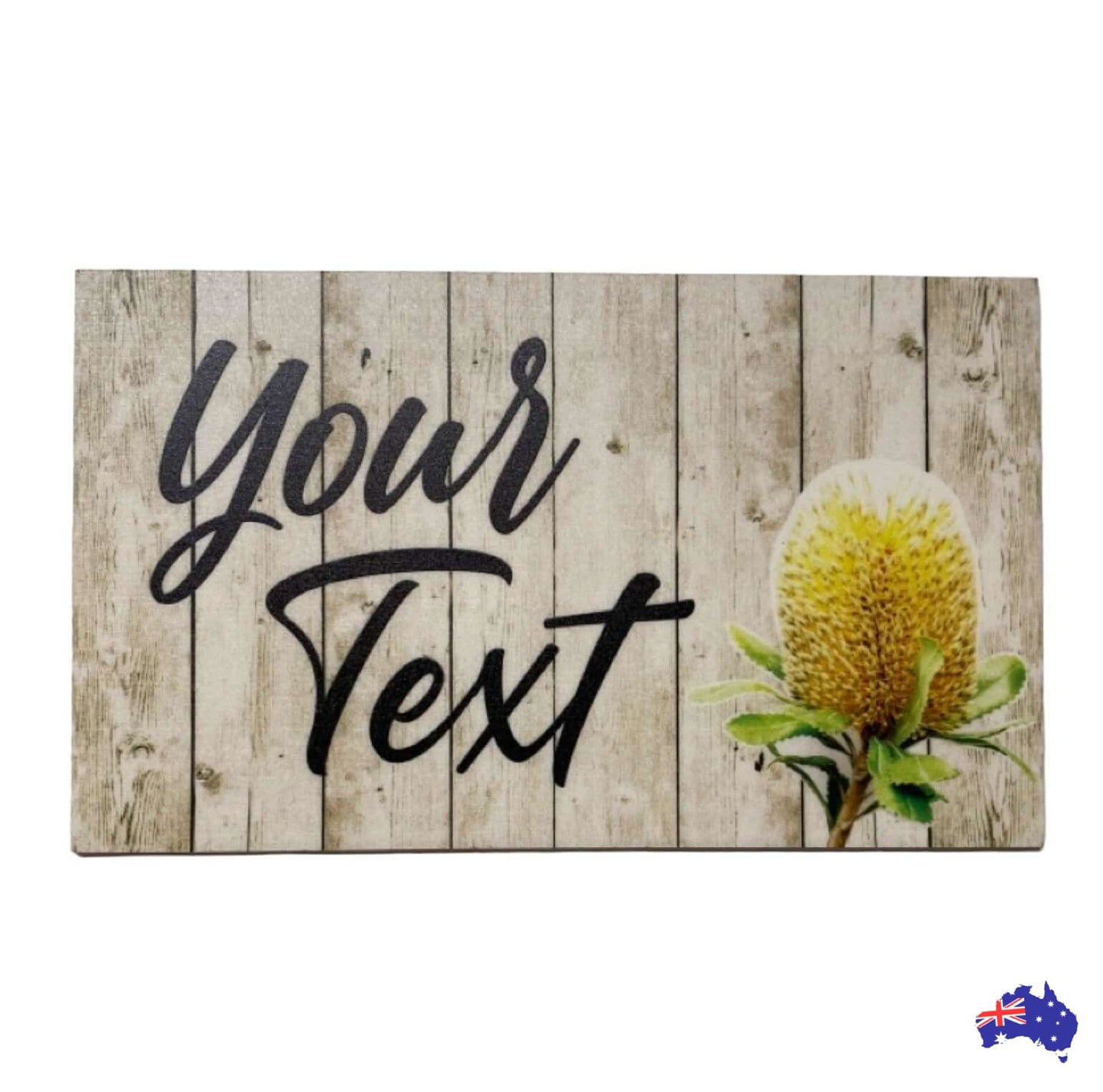 Banksia Flower Custom Personalised Sign - The Renmy Store Homewares & Gifts 