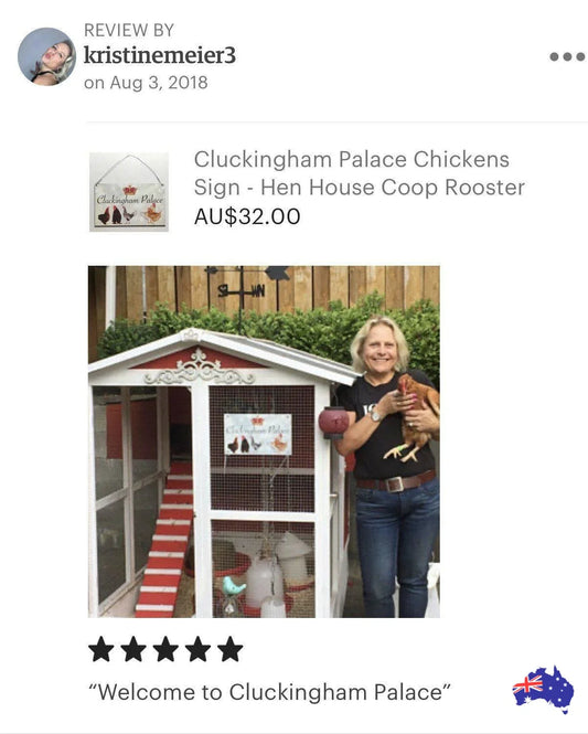 Cluckingham Palace Chicken Coop Sign - The Renmy Store Homewares & Gifts 