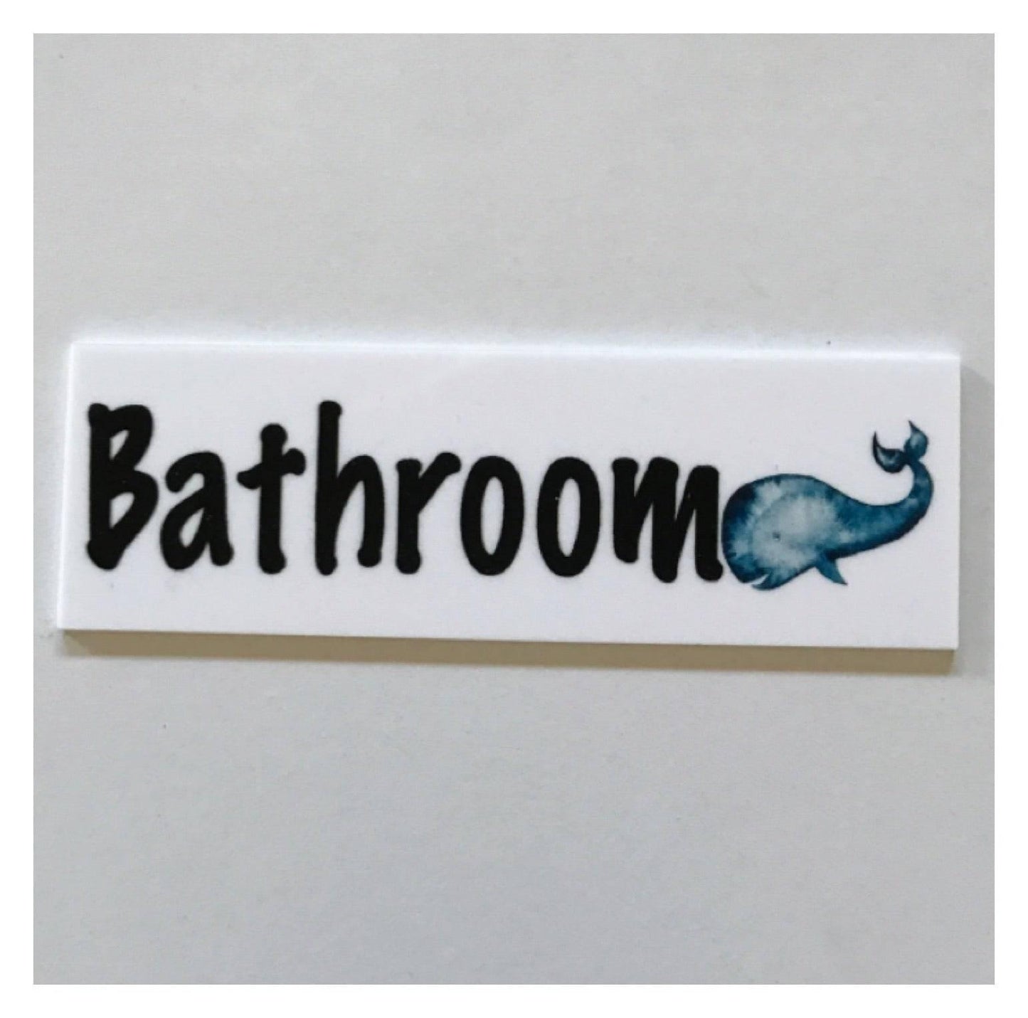 Whale Toilet Laundry Bathroom Door Sign - The Renmy Store Homewares & Gifts 