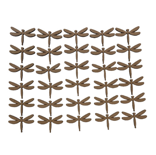 Dragonfly Timber MDF Shape DIY 5.7cm Set 30 - The Renmy Store Homewares & Gifts 