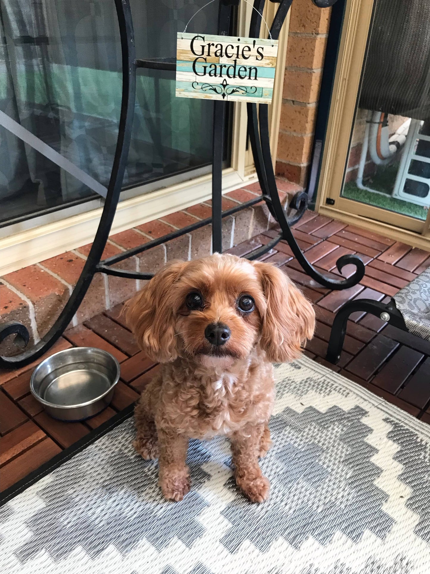 Custom Personalised Blue Timber Look Sign - The Renmy Store Homewares & Gifts 