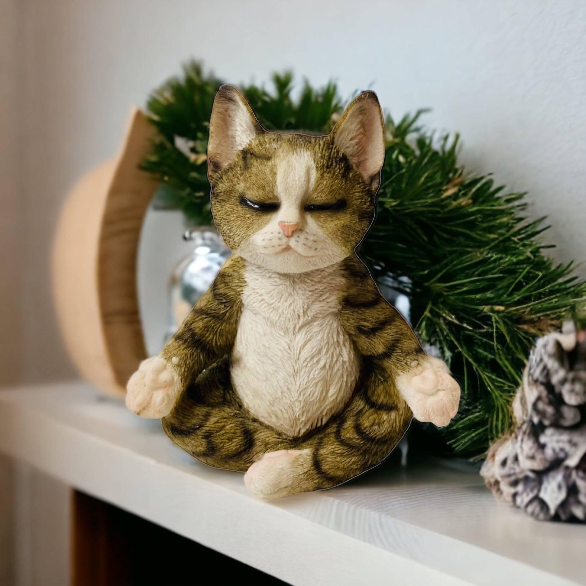 Cat Yoga Meditate Misty Ornament - The Renmy Store Homewares & Gifts 