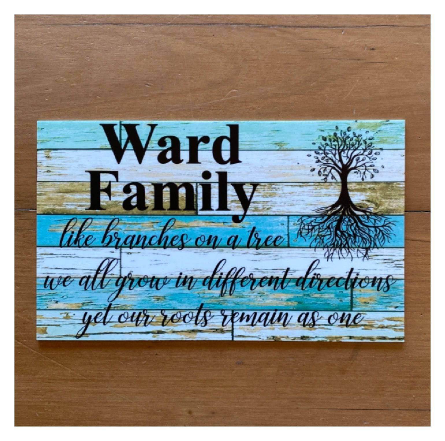 Family Tree Custom Personalised Sign - The Renmy Store Homewares & Gifts 