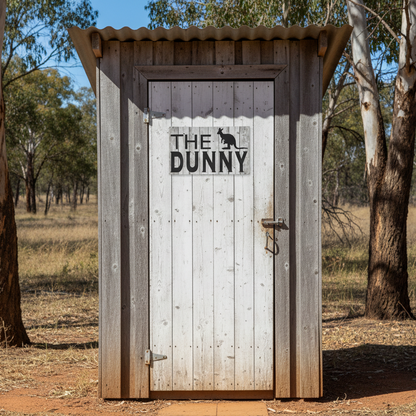 The Dunny Sign - Kangaroo Toilet - Australian Made
