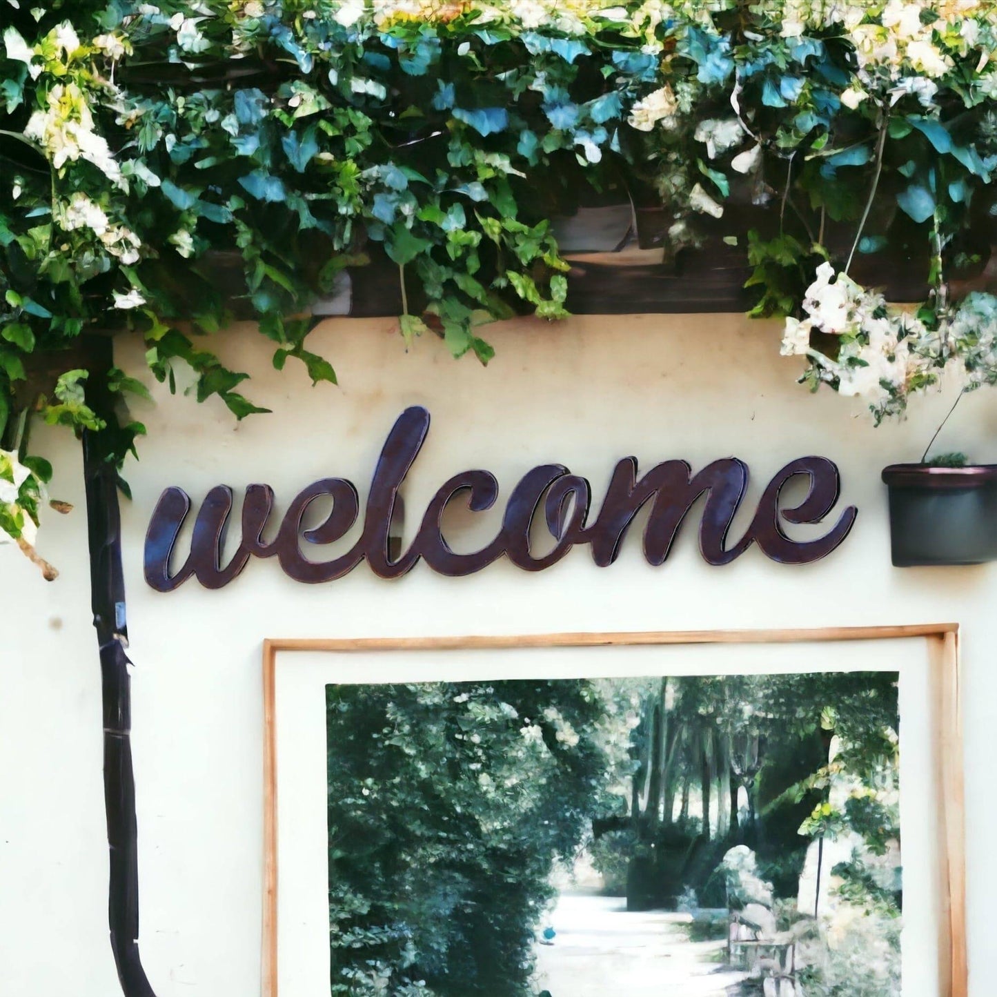 Welcome Steel Metal Sign - The Renmy Store Homewares & Gifts 