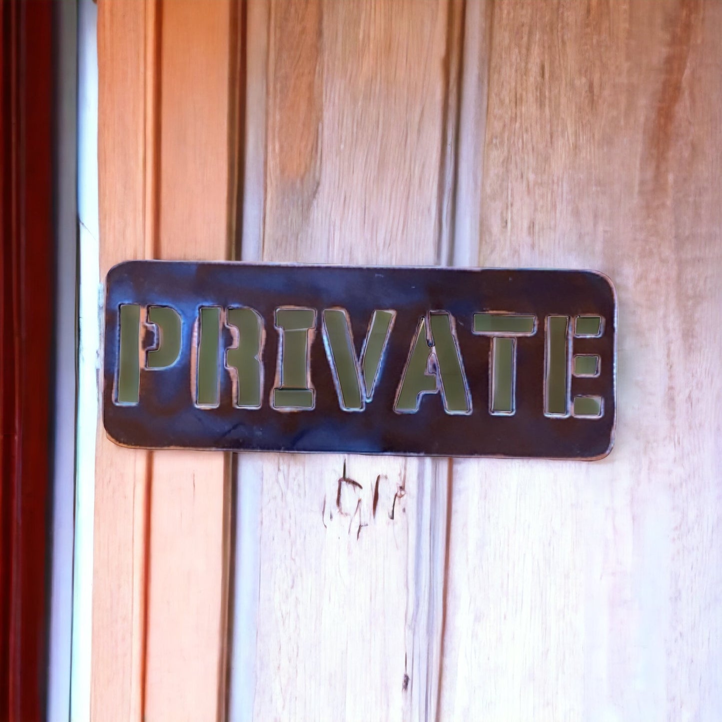 Private Steel Metal Sign