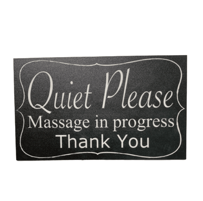 Quiet Please Massage In Progress Sign - The Renmy Store Homewares & Gifts 