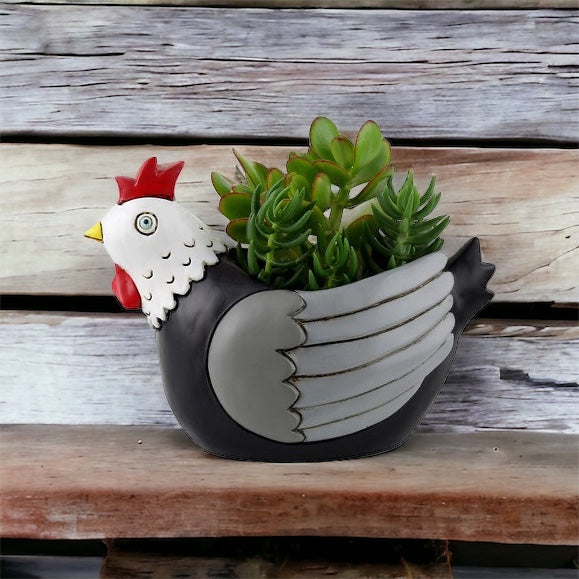 Chicken Chook Pot Planter Plant Small - The Renmy Store Homewares & Gifts 