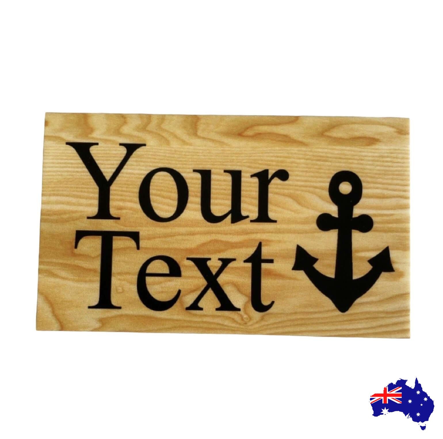 Anchor Nautical Custom Personalised Sign - The Renmy Store Homewares & Gifts 