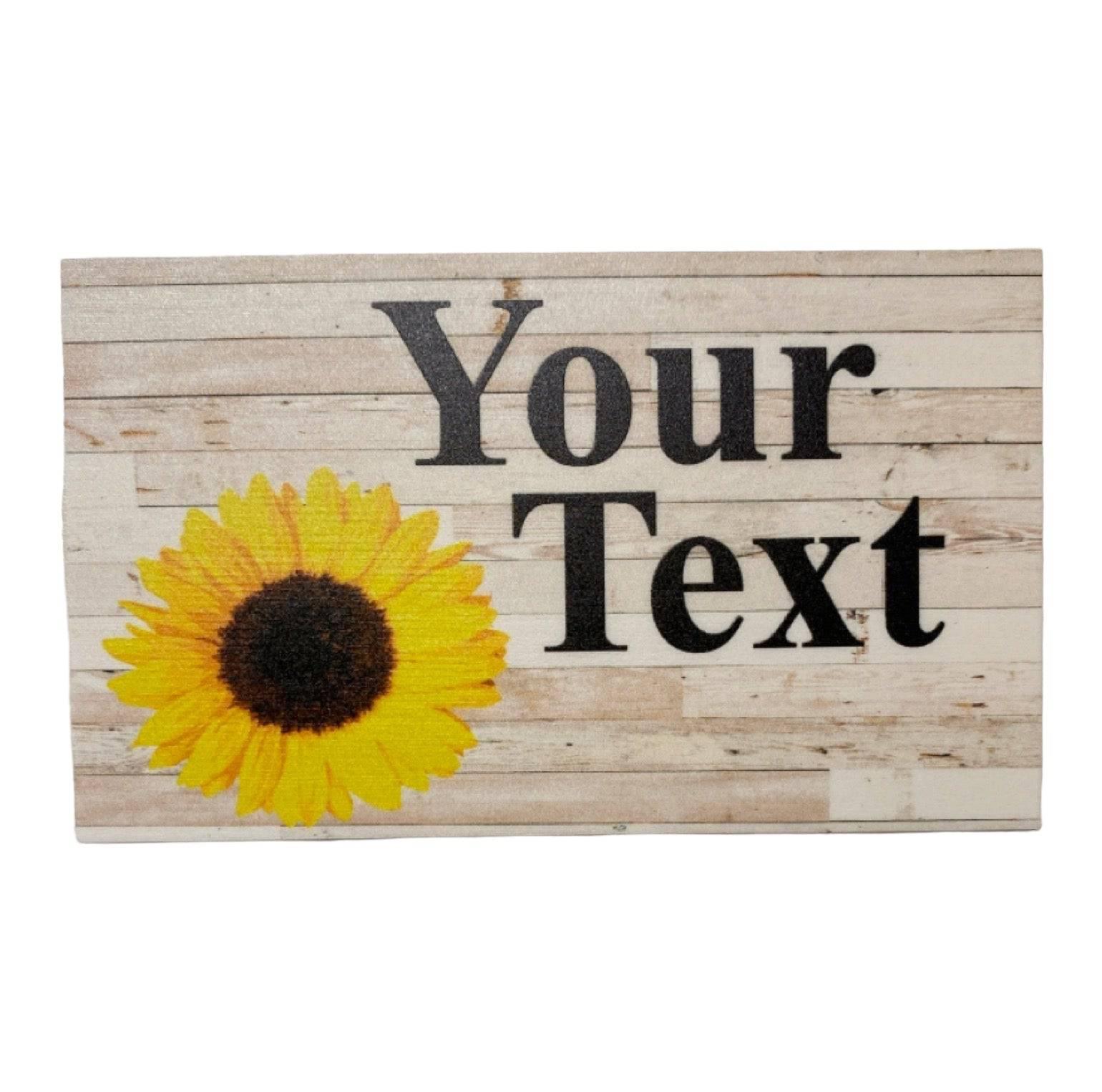 Sunflower Custom Personalised Sign - The Renmy Store Homewares & Gifts 