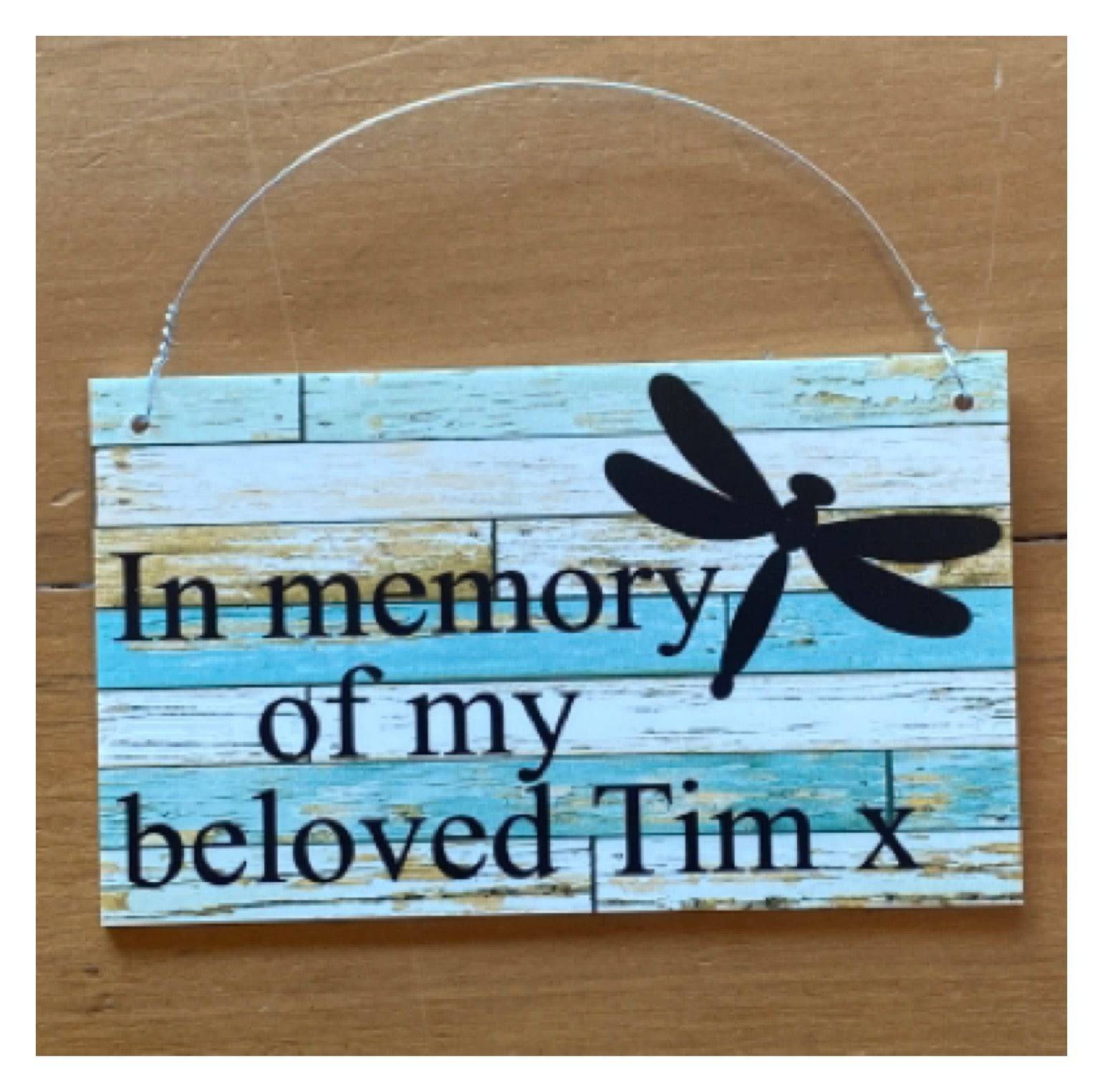 Dragonfly Personalised Custom Wording Sign - The Renmy Store Homewares & Gifts 