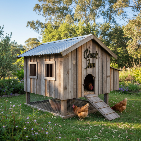 Chick Inn Chicken Coop Sign - Acrylic Farmhouse Decor - Australian Made
