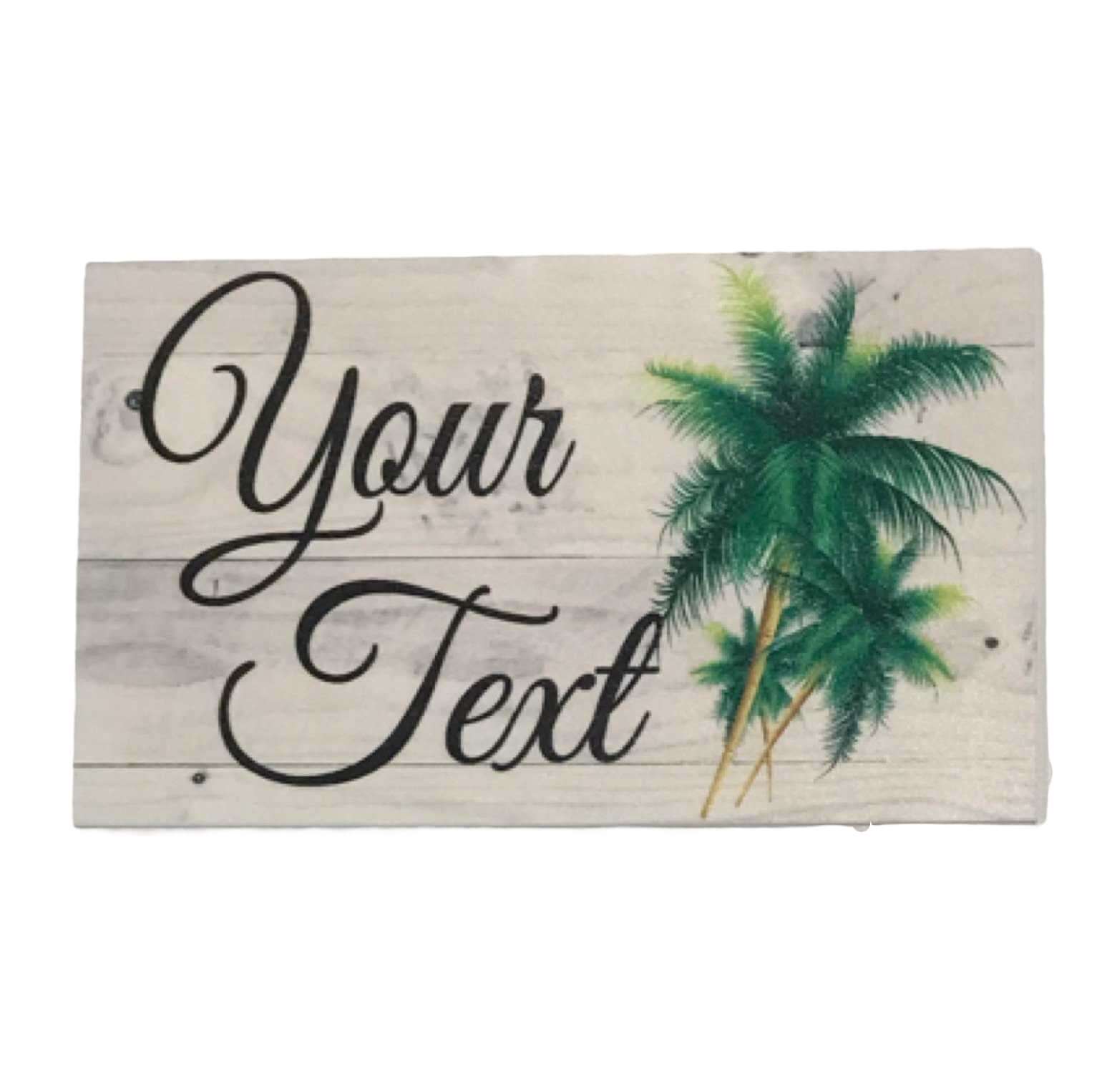 Personalised Beach House Number Custom Palm Tree Sign - The Renmy Store Homewares & Gifts 