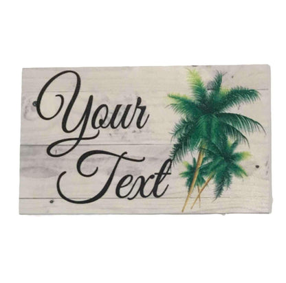 Personalised Beach House Number Custom Palm Tree Sign - The Renmy Store Homewares & Gifts 