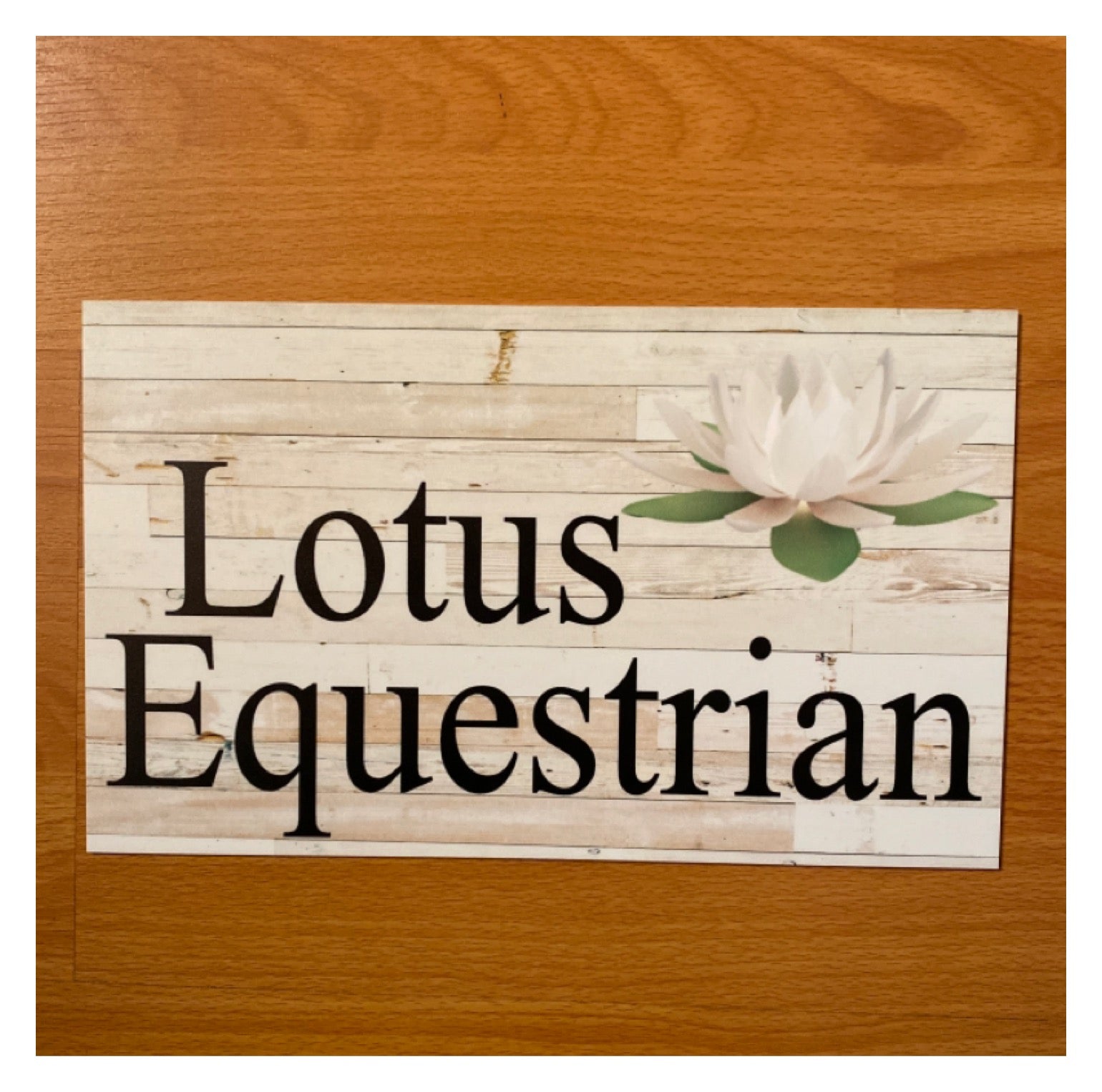 Lotus Flower Custom Personalised Sign - The Renmy Store Homewares & Gifts 