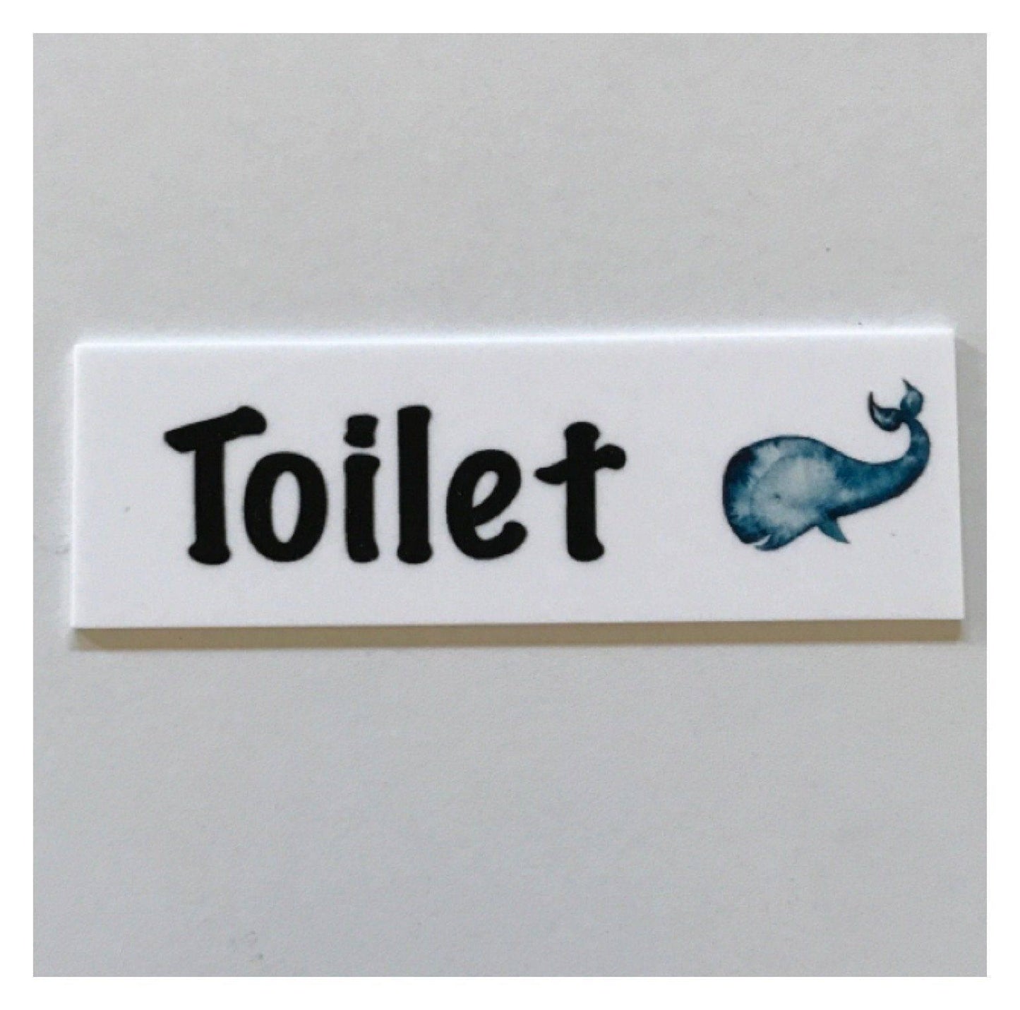 Whale Toilet Laundry Bathroom Door Sign - The Renmy Store Homewares & Gifts 