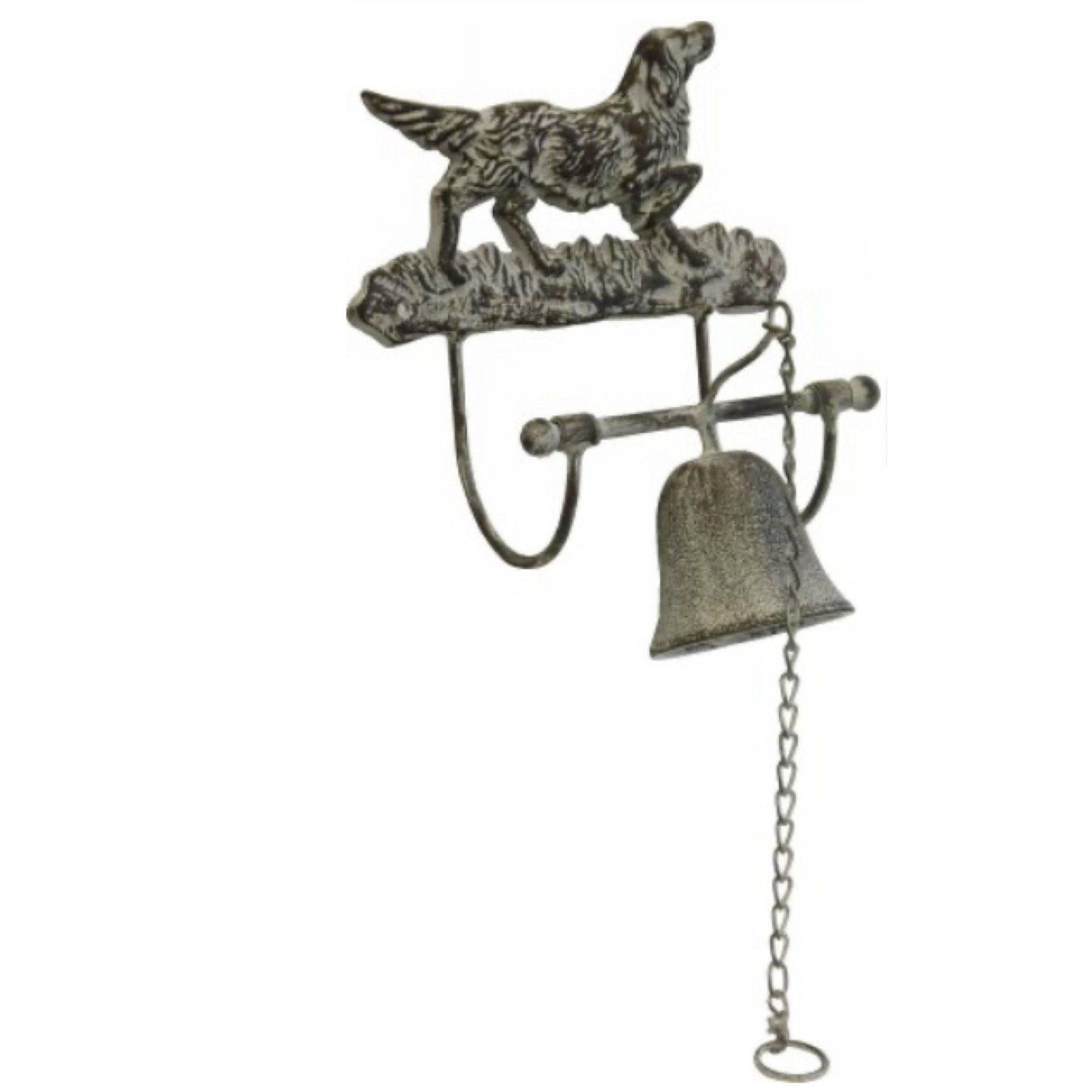 Door Bell Dog French White Wash - The Renmy Store Homewares & Gifts 