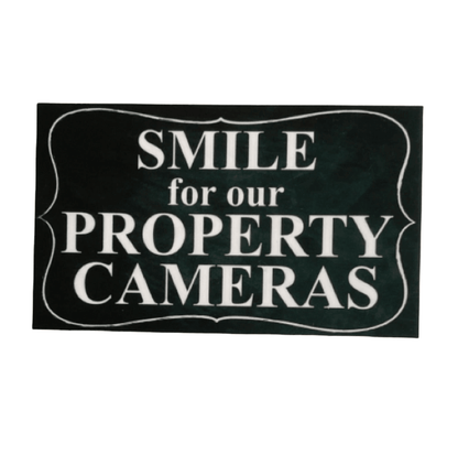 Property Cameras Security Vintage Sign - The Renmy Store Homewares & Gifts 