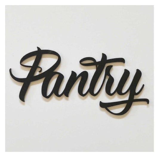 Pantry Door Word Acrylic Wall Art Vintage - The Renmy Store Homewares & Gifts 