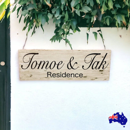 Family Residence Custom Personalised House Sign - The Renmy Store Homewares & Gifts 