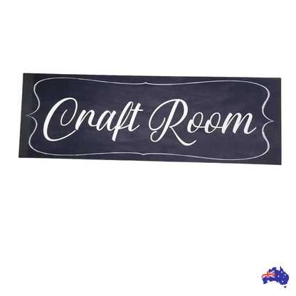 Craft Room Black Sign - The Renmy Store Homewares & Gifts 