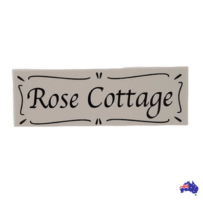 Cottage Custom Personalised French White Sign - The Renmy Store Homewares & Gifts 